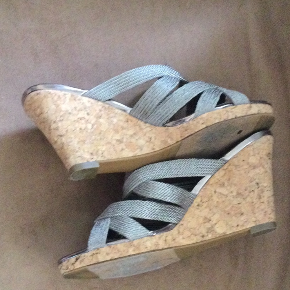 Shoes silver braid